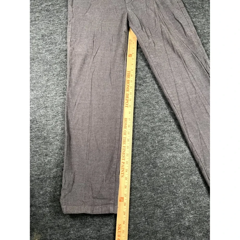 Dockers Chino Pants Mens 36x32‎ Gray Herringbone Slim Fit Stretch Flat Front